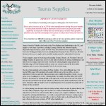Screen shot of the Taurus Supplies website.