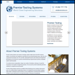 Screen shot of the Premier Tooling Systems website.