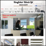 Screen shot of the Kingfisher Blinds Ltd website.