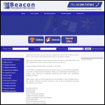 Screen shot of the Beacon Promotional Merchandise website.