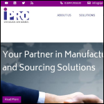 Screen shot of the iPRO Solutions Ltd website.