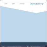 Screen shot of the Absolute Air Ltd website.