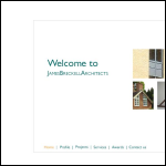 Screen shot of the James Breckell Architects Ltd website.