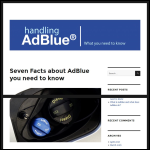 Screen shot of the Handling AdBlue website.
