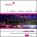 Screen shot of the Laser Lines Ltd website.