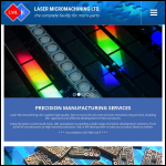 Screen shot of the Laser Micromachining Ltd website.