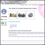 Screen shot of the Park Diesel Services Ltd website.