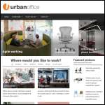 Screen shot of the Urban Office Interiors Ltd website.