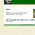 Screen shot of the Bridgefarm Fisheries Ltd website.