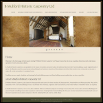 Screen shot of the B & B Carpentry Ltd website.