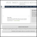 Screen shot of the Niche Timbers Ltd website.
