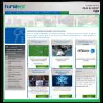 Screen shot of the Humideco Ltd website.
