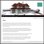 Screen shot of the In House Building Design Ltd website.