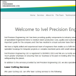 Screen shot of the Ivel Precision Engineering Ltd website.