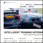 Screen shot of the Intelligent Training Systems Ltd website.