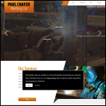 Screen shot of the Paul Chafer Welding Ltd website.