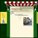 Screen shot of the Pomfret Butchers Ltd website.