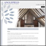 Screen shot of the Anglefield Construction Ltd website.