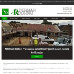 Screen shot of the Alderman Roofing Ltd website.