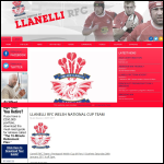 Screen shot of the Llanelli Rfc Ltd website.