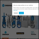 Screen shot of the Orbinox UK Ltd website.