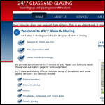 Screen shot of the 24/7 Glass & Glazing Ltd website.