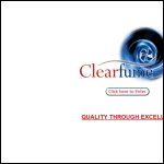 Screen shot of the Clearfume Ltd website.