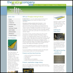 Screen shot of the The Grating Company Ltd website.