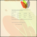 Screen shot of the Oakleaf Contracting Ltd website.