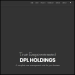 Screen shot of the Dpl Holdings Ltd website.