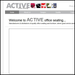 Screen shot of the Active Office Seating Ltd website.