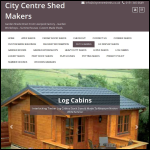 Screen shot of the City Centre Sheds Liverpool website.