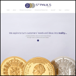 Screen shot of the St Pauls Mint Ltd website.