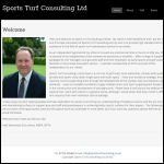 Screen shot of the Sports Turf Consulting Ltd website.