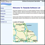 Screen shot of the Teesside Software Ltd website.