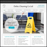 Screen shot of the Deltic Cleaning Company Ltd website.