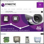 Screen shot of the Synectic Design Ltd website.