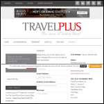 Screen shot of the Travelplus Media Ltd website.