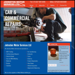 Screen shot of the Johnston Motor Services Ltd website.