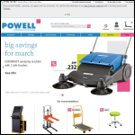 Screen shot of the Powell Transport Ltd website.