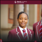 Screen shot of the Harris Academy South Norwood website.