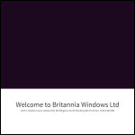 Screen shot of the Brittania Window Systems Bridlington Ltd website.