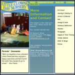 Screen shot of the Little Clowns Nursery Ltd website.