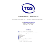 Screen shot of the Top Spec Quality Services Ltd website.