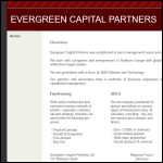Screen shot of the Evergreen Capital Partners Ltd website.
