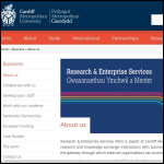 Screen shot of the Cardiff Metropolitan Ltd website.