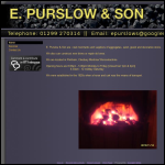 Screen shot of the E. Purslow & Son Ltd website.