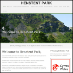 Screen shot of the Henstent Park Ltd website.