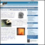Screen shot of the LPD Lab Services Ltd website.