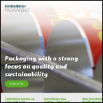 Screen shot of the Emballator Packaging UK Ltd website.